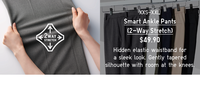 PDP 2 - WOMEN SMART ANKLE PANTS (2-WAY STRETCH)