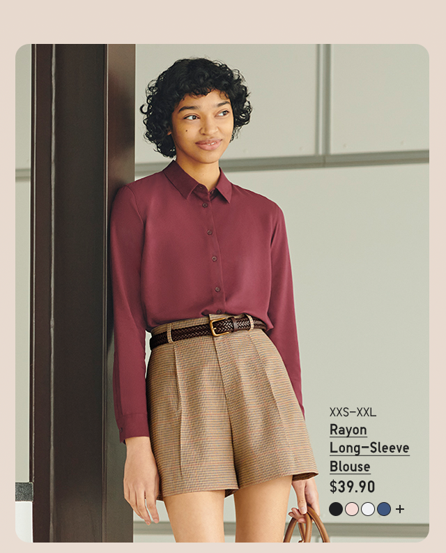 HERO - WOMEN RAYON LONG-SLEEVE BLOUSE
