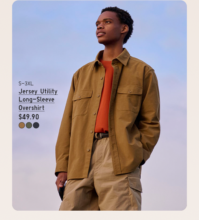 PDP3 - MEN JERSEY UTILITY LONG SLEEVE OVERSHIRT