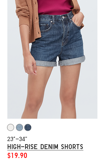 PDP 5 - WOMEN HIGH RISE DENIM SHORTS