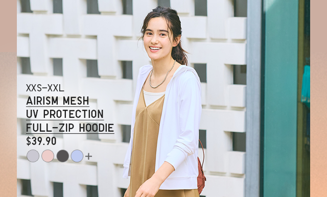 HERO 1 - WOMEN AIRISM MESH UV PROTECTION FULL ZIP HOODIE