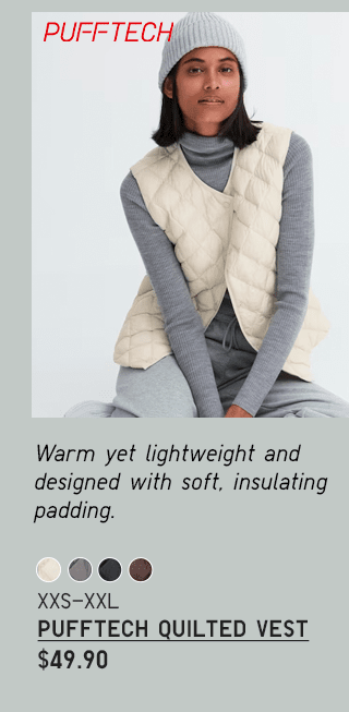 PDP 10 - WOMEN PUFFTECH QUILTED VEST