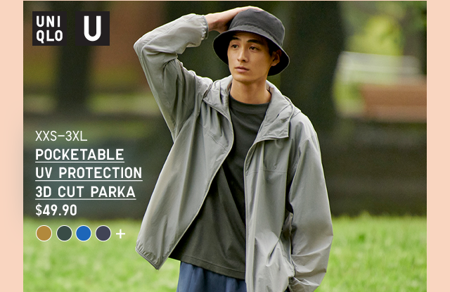 PDP 5 - MEN POCKETABLE UV PROTECTION 3D CUT PARKA