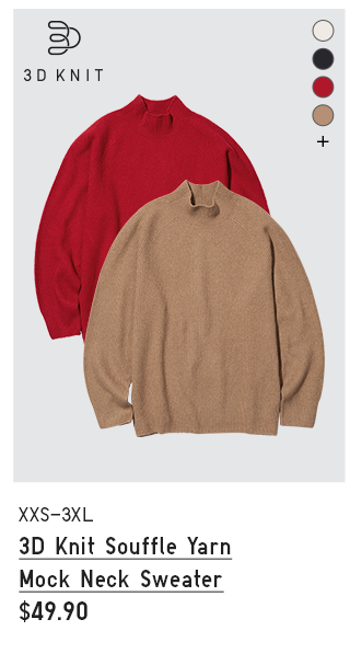 PDP 4 - MEN 3D KNIT SOUFFLE YARN MOCK NECK CARDIGAN