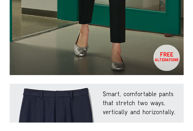 PDP 2 - WOMEN SMART ANKLE PANTS (2-WAY STRETCH)