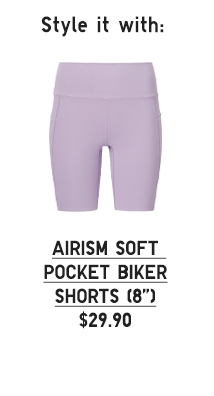 PDP 4 - WOMEN AIRISM SOFT BIKER SHORTS 8 INCHES