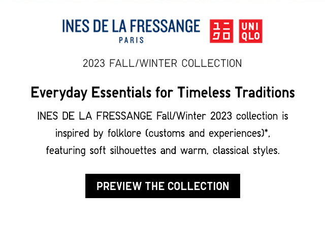 SUB 2 - INES DE LA FRESSANGE 2023 FALL/WINTER COLLECTION. PREVIEW THE COLLECTION.