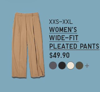 PDP 2 - WOMEN WIDE-FIT PLEATED PANTS