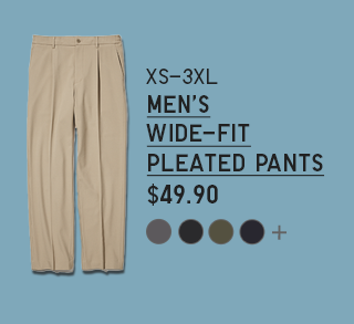 PDP 3 - MEN WIDE-FIT PLEATED PANTS