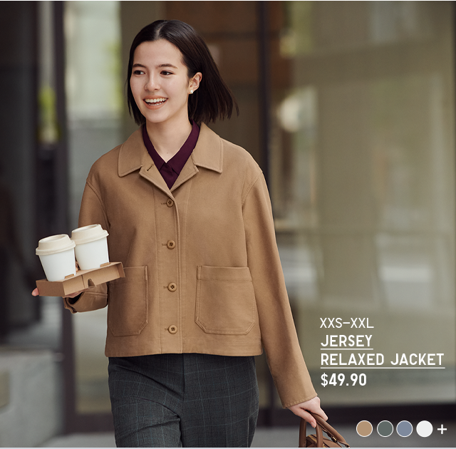 PDP 6 - WOMEN JERSEY RELAXED JACKET