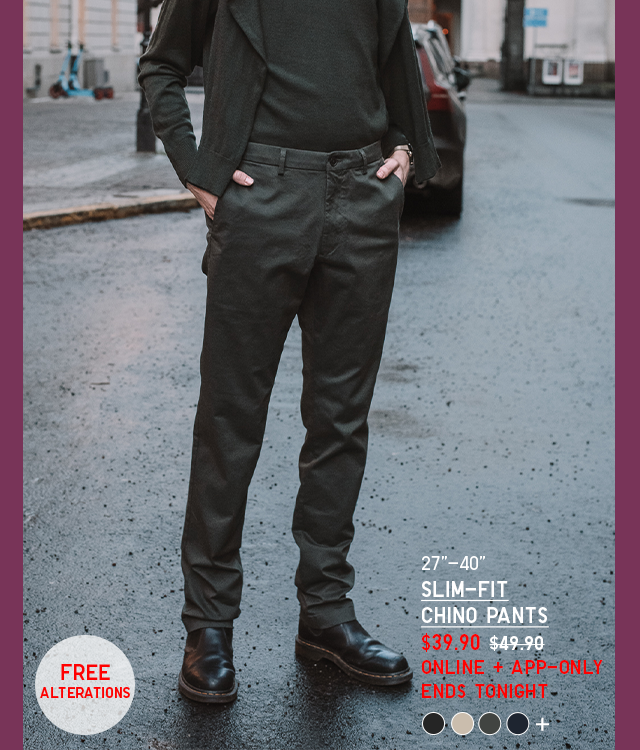 PDP 4 - MEN SLIM FIT CHINO PANTS