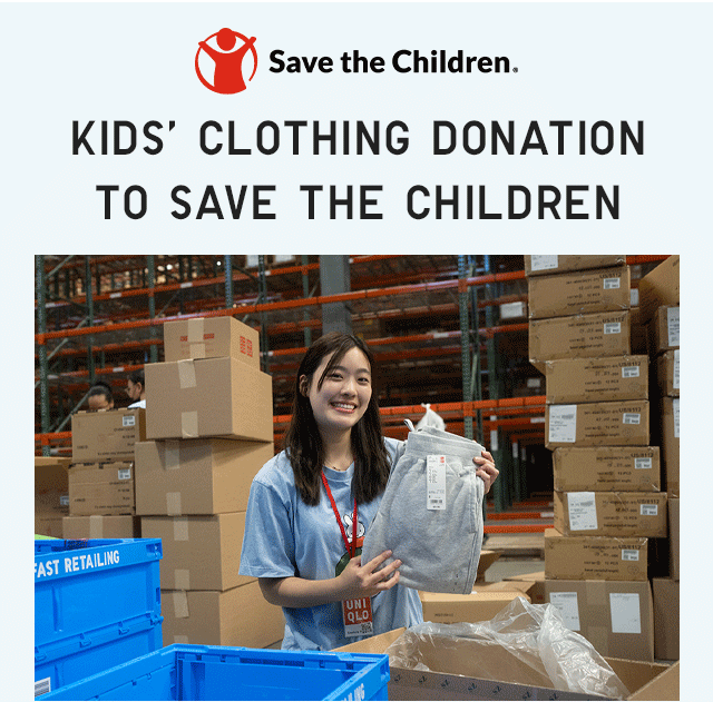 BANNER 3 - SAVE THE CHILDREN. KIDS CLOTHING DONATION TO SAVE THE CHILDREN.