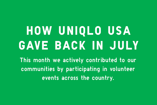 HERO - HOW UNIQLO USA GAVE BACK IN JULY