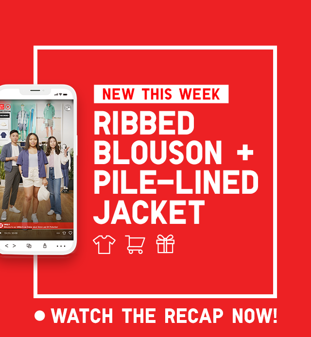HERO - NEW THIS WEEK RIBBED BLOUSON AND PILE-LINED JACKET. WATCH THE RECAP NOW!