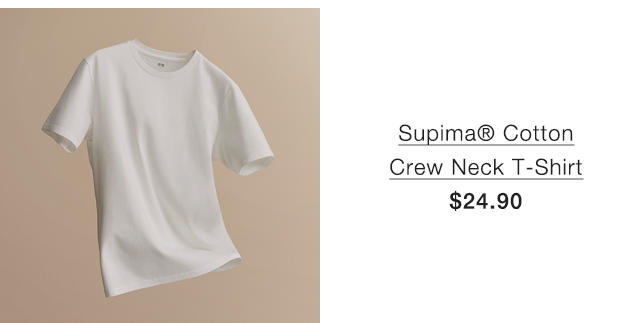 BANNER 2  TOP - SUPIMA COTTON CREW NECK SHIRT