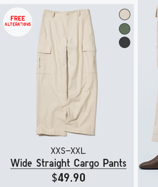 PDP 5 - WOMEN WIDE STRAIGHT CARGO PANTS