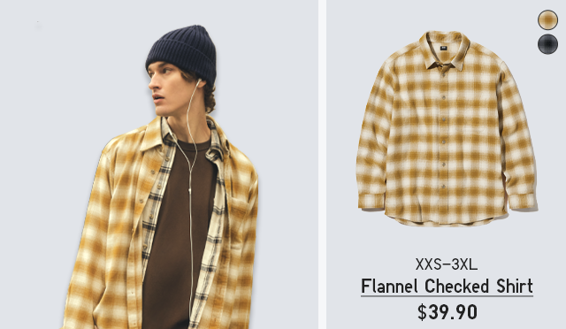 PDP 7 - MEN FLANNEL CHECKERED SHIRT