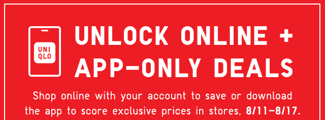 HERO - UNLOCK ONLINE AND APP ONLY DEALS