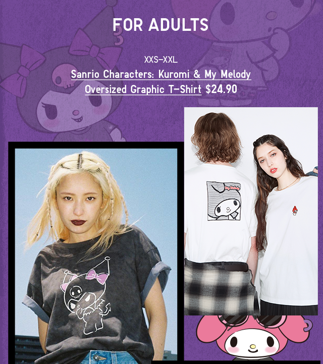 PDP 1 - ADULT SANRIO CHARACTERS GRAPHIC TUNICS