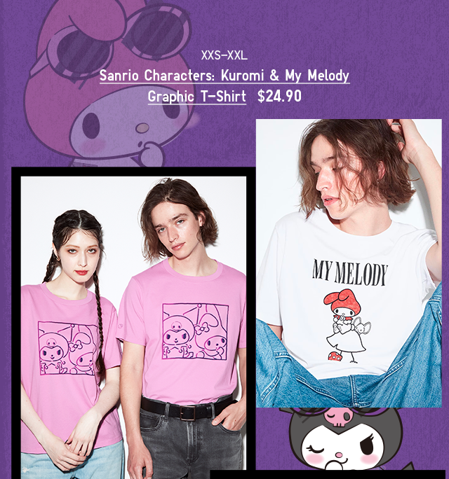 PDP 3 - ADULT SANRIO CHARACTERS GRAPHIC TUNICS