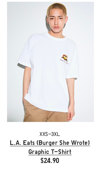 PDP 7 - LA EATS BURGER SHE WROTES GRAPHIC T-SHIRT