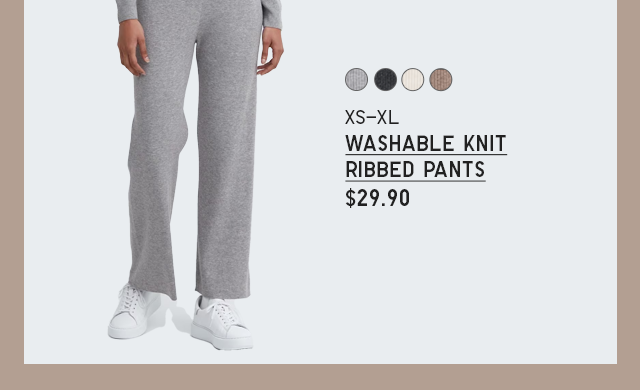 PDP 10 - WOMEN WASHABLE KNIT RIBBED PANTS