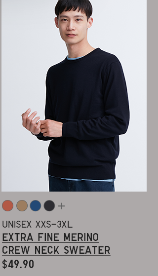 PDP 2 - MEN EXTRA FINE MERINO CREW NECK SWEATER