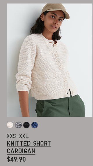 PDP 3 - WOMEN KNITTED SHORT CARDIGAN