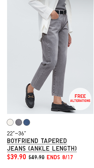 PDP 5 - WOMEN BOYFRIEND TAPERED JEANS ANKLE LENGTH