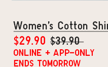 PDP 2 - WOMEN'S COTTON SHIRT
