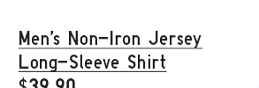 PDP 31 - MEN'S NON IRON JERSEY LONG SLEEVE SHIRT