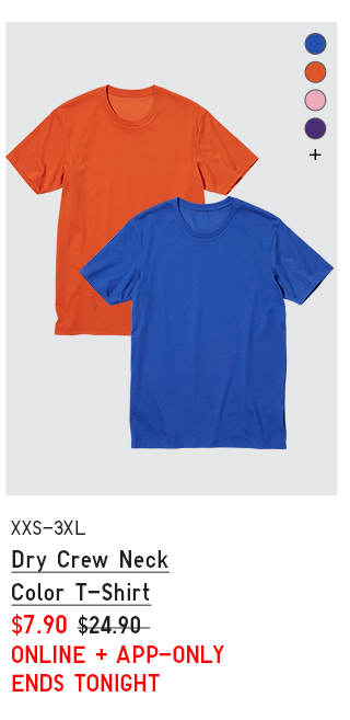 PDP 10 - MEN DRY CREW NECK COLOR T-SHIRT