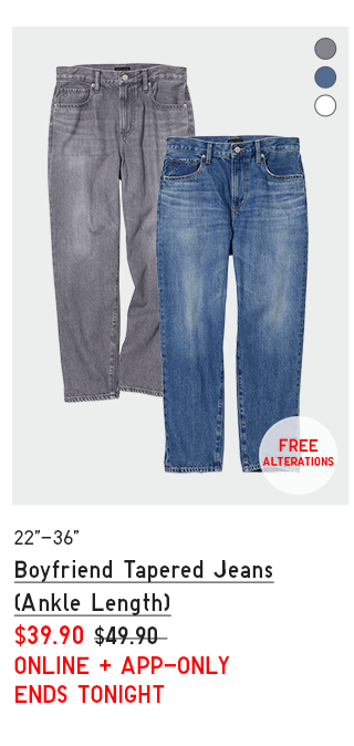 PDP 11 - WOMEN BOYFRIEND TAPERED JEANS (ANKLE LENGTH)
