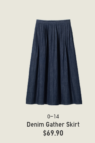 PDP 12 - DENIM GATHER SKIRT
