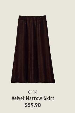 PDP 13 - VELVET NARROW SKIRT