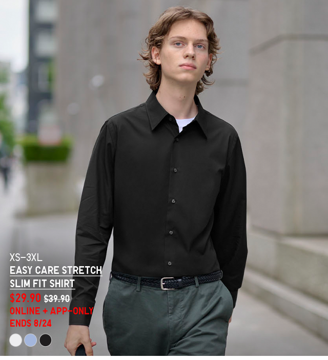 HERO - MEN EASY CARE STRETCH SLIM FIT SHIRT