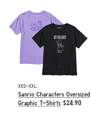 PDP 1 - SANRIO CHARACTERS OVERSIZED GRAPHIC T-SHIRTS