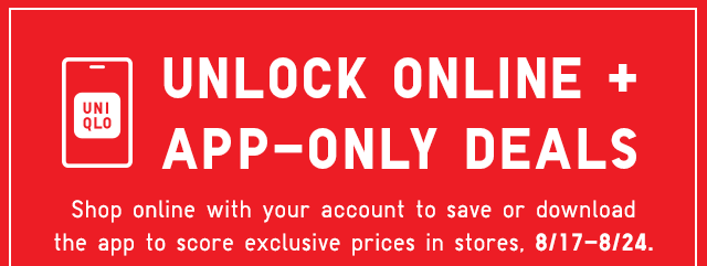 HERO - UNLOCK ONLINE AND APP ONLY DEALS