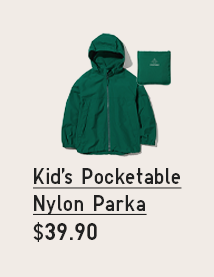PDP 13 - KID'S POCKETABLE NYLON PARKA