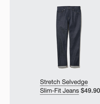 PDP 19 - MEN'S STRETCH SELVEDGE SLIM-FIT JEANS