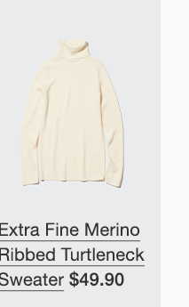 PDP 3 - WOMENS EXTRA FINE EMRINO RIBBED TURTLENECK SWEATERT