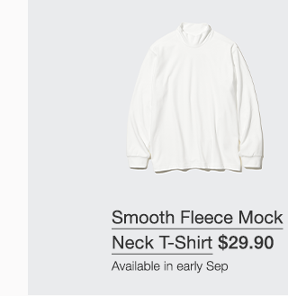 PDP 9 - MEN'S SMOOTH FLEECE MOCK NECK T-SHIRT