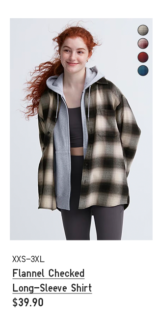 PDP 1 - FLANNEL CHECKED LONG SLEEVE SHIRT
