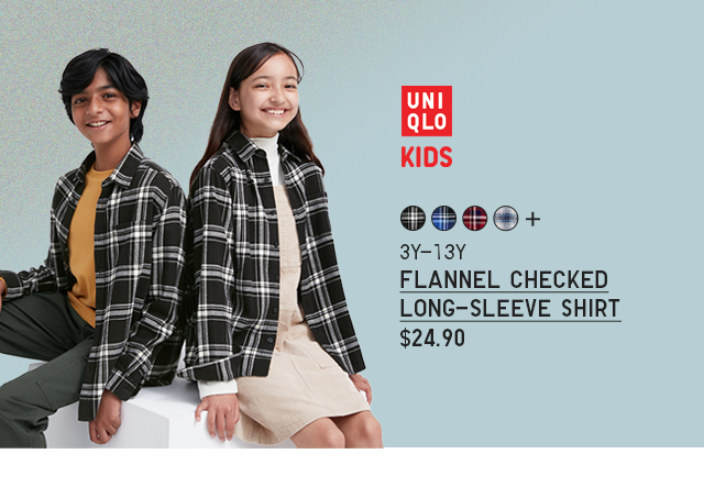 PDP 4 - KIDS FLANNEL CHECKED LONG SLEEVE SHIRT