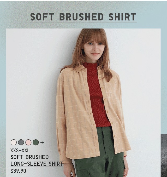 PDP 5 - WOMEN SOFT BRUSHED LONG SLEEVE SHIRT