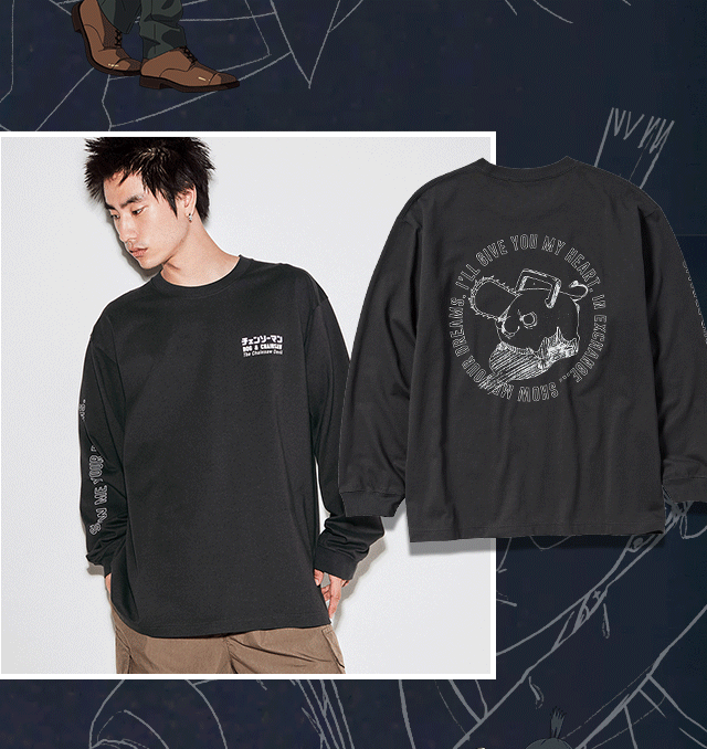PDP 8 - CHAINSAW MAN X KAWAMURA GRAPHIC T-SHIRT