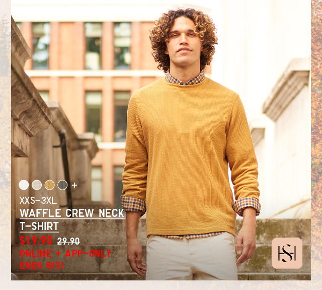 PDP1 - MEN WAFFLE CREW NECK T-SHIRT