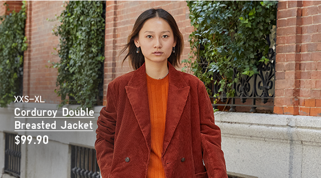 HERO 1 - WOMEN CORDUROY DOUBLE BREASTED JACKET