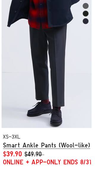 PDP 5 - MEN SMART ANKLE PANTS WOOL LIKE