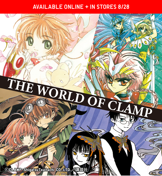 HERO - AVIALABLE ONLINE AND IN STORES 8/28. THE WORLD OF CLAMP.